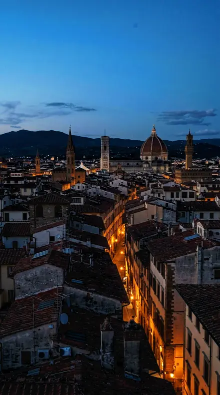Aerial Grid applied to Stop one, the parapet at dusk