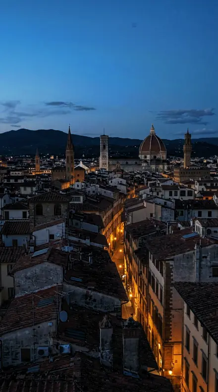 Skyline Haze applied to Stop one, the parapet at dusk