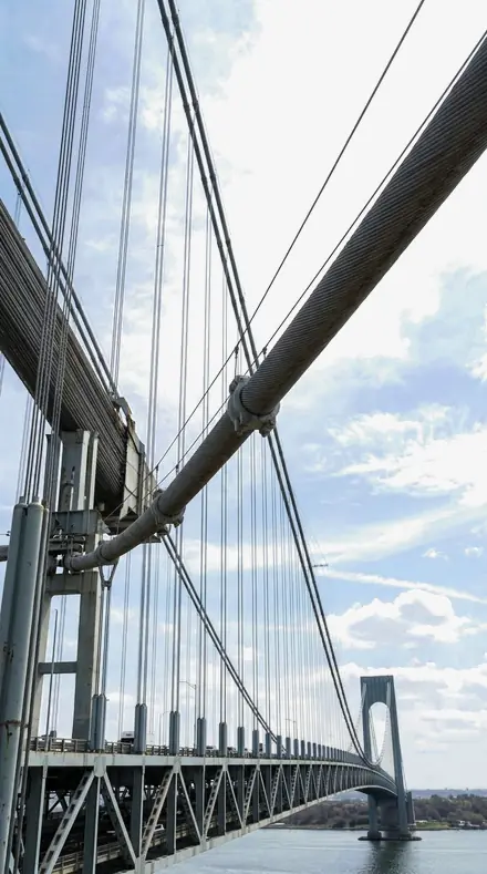 Antenna Mast applied to Stop two, the cables against a graded sky